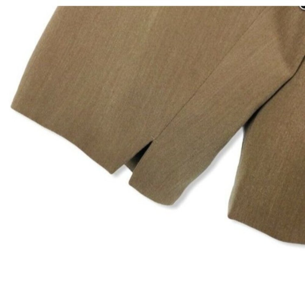 Signature By Larry Levine Suit Jacket Blazer Khaki Beige Long Sleeve Plus 24 W - Picture 3 of 7